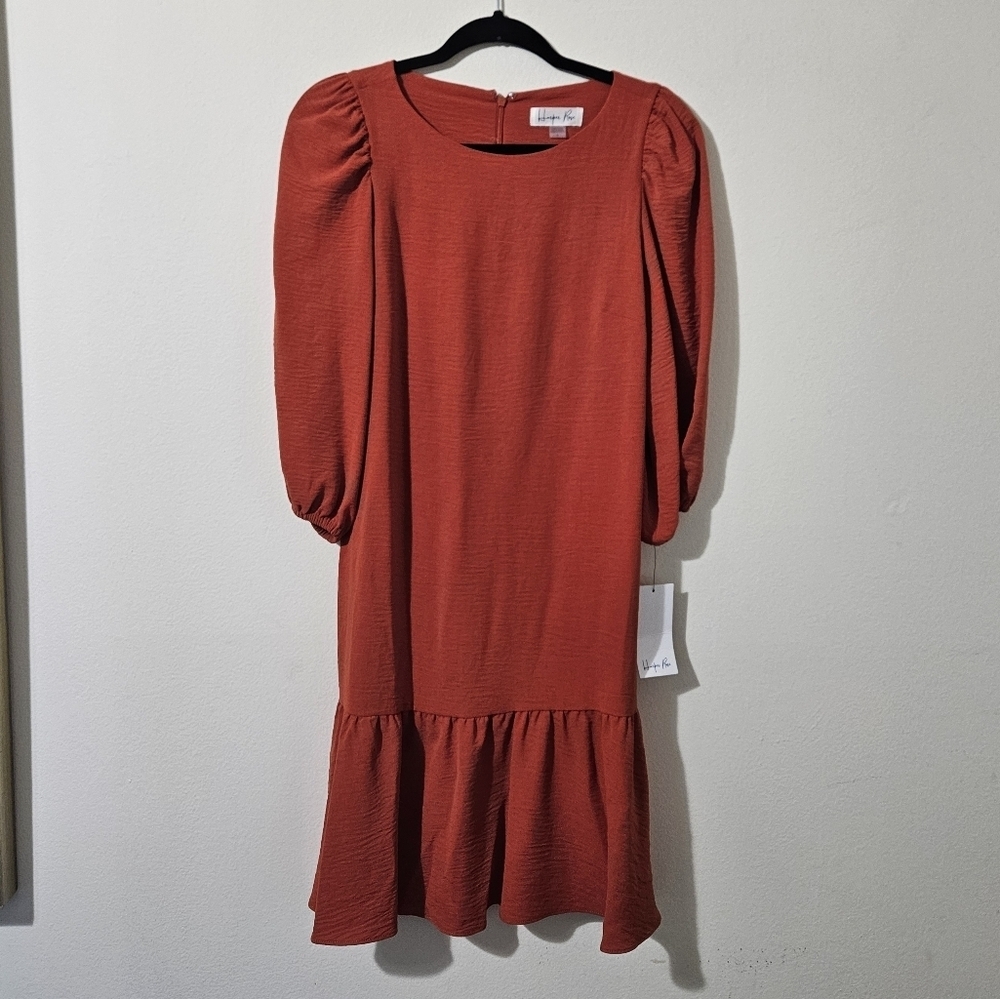 Harper Rose Flounce Hem Shift Dress
